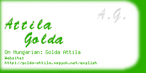 attila golda business card